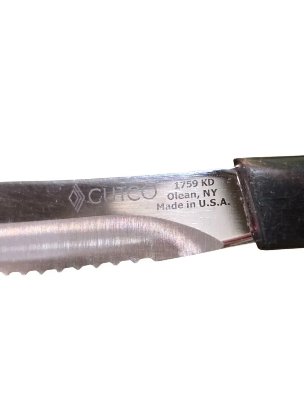 Cutco 1759 KD Table Steak Serrated Edge Dark Brown Kitchen Knives Set of  2